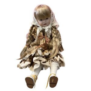 Vintage Megan Porcelain Doll Of The Wimbledon Collection Collectible Toy Boho